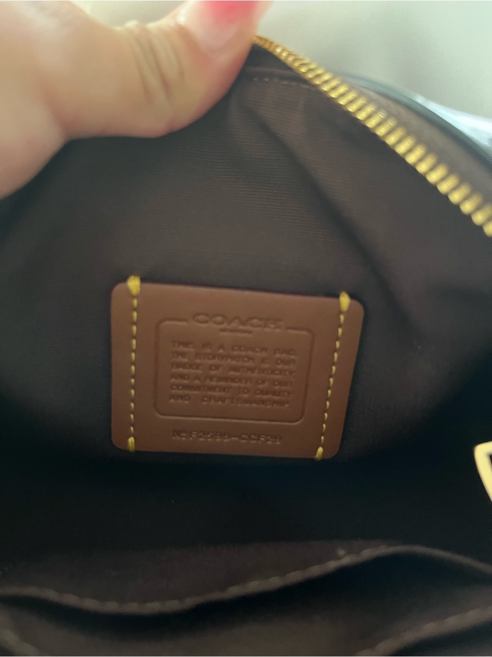 COACH Mini Rowen Brown Suede - Picture 4 of 6